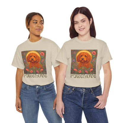 Red Cockapoo (Spoodle) Vintage Graphic T-Shirt – Unisex Cotton Tee for Dog Lovers