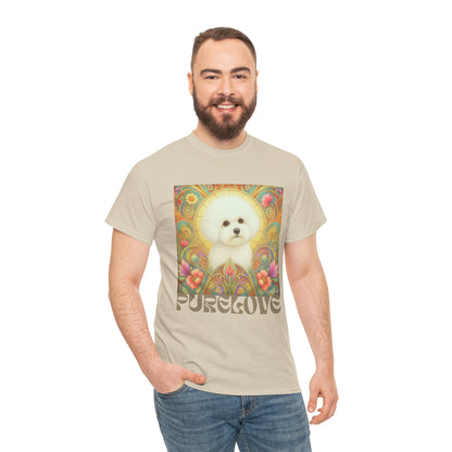 Bichon Frise Vintage Graphic T-Shirt – Unisex Cotton Tee for Dog Lovers