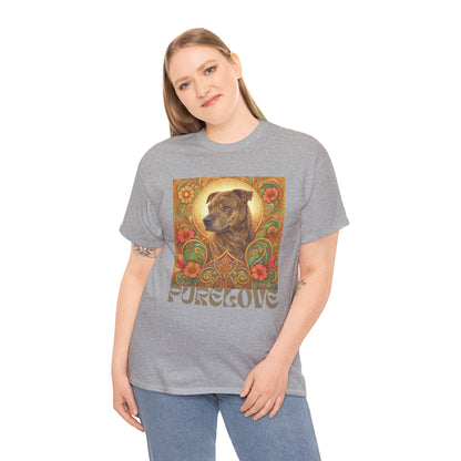 Staffy Brown Brindle Vintage Graphic T-Shirt – Unisex Cotton Tee for Dog Lovers