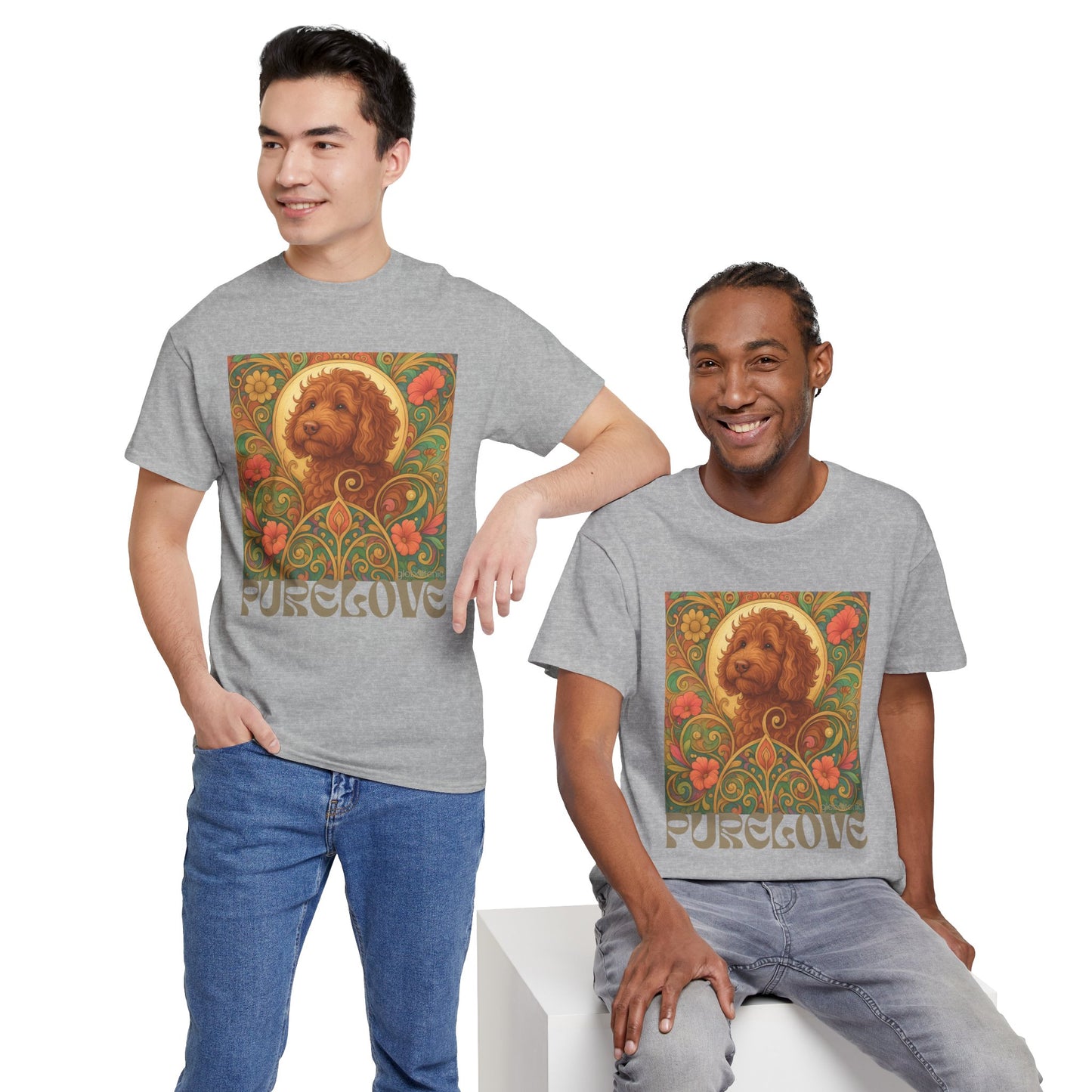 Red Cavapoo (Cavoodle) Vintage Graphic T-Shirt – Unisex Cotton Tee for Dog Lovers