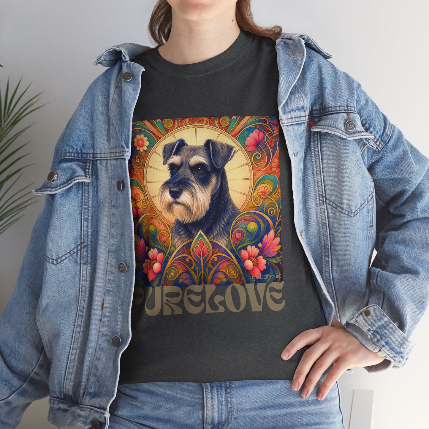 Schnauzer Vintage Graphic T-Shirt – Unisex Cotton Tee for Dog Lovers