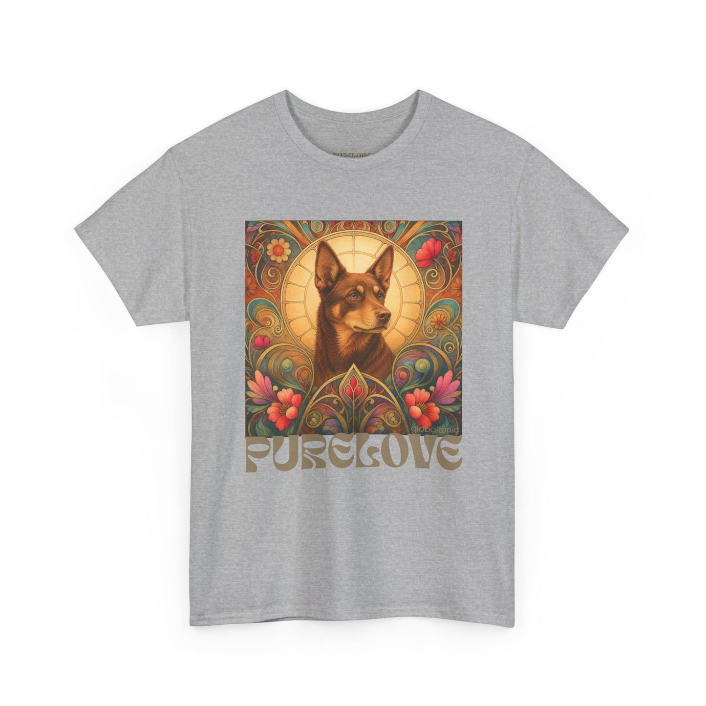 Kelpie Brown Vintage Graphic T-Shirt – Unisex Cotton Tee for Dog Lovers