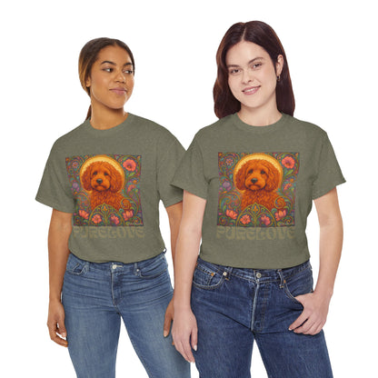 Red Cockapoo (Spoodle) Vintage Graphic T-Shirt – Unisex Cotton Tee for Dog Lovers