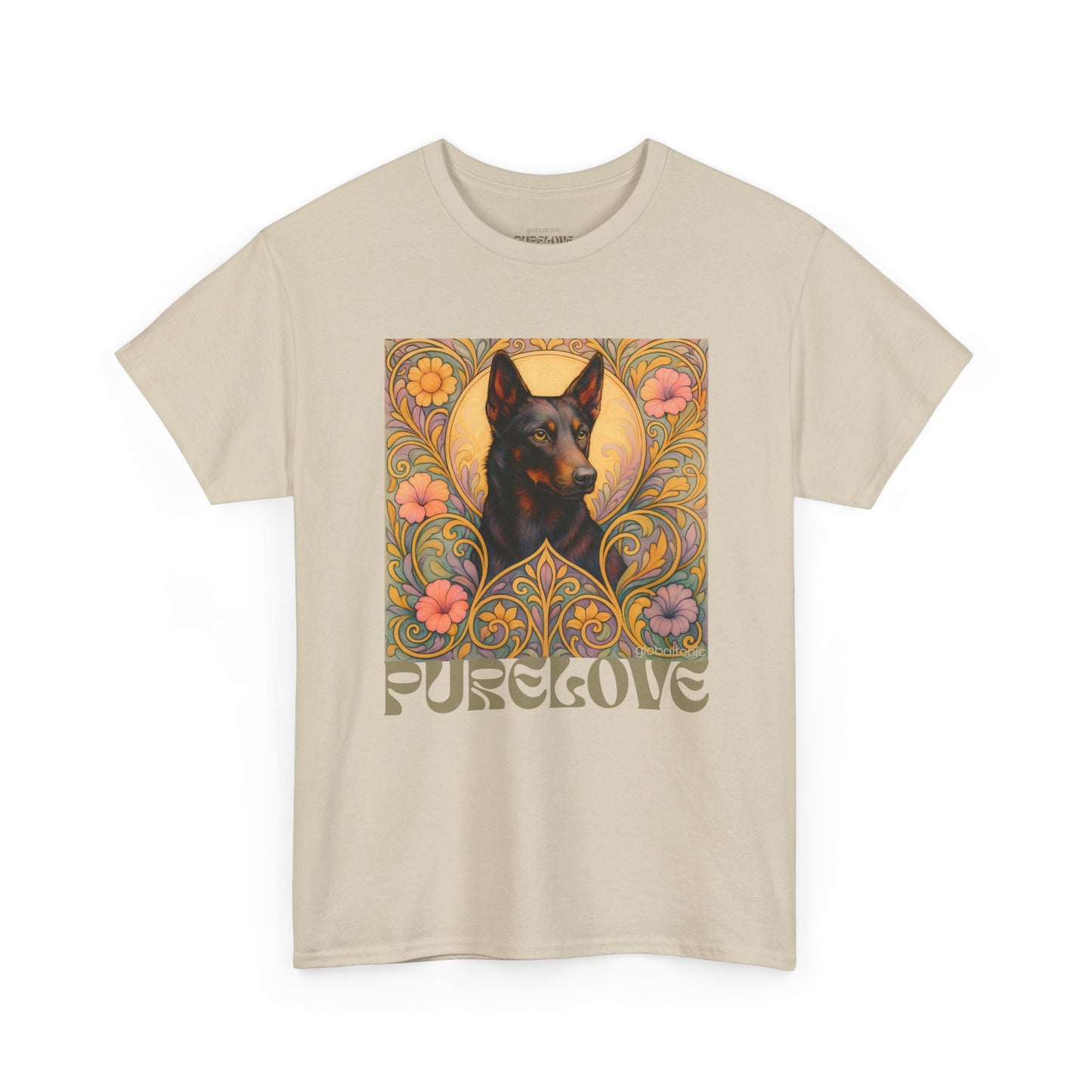 Black Kelpie Vintage Graphic T-Shirt – Unisex Cotton Tee for Dog Lovers