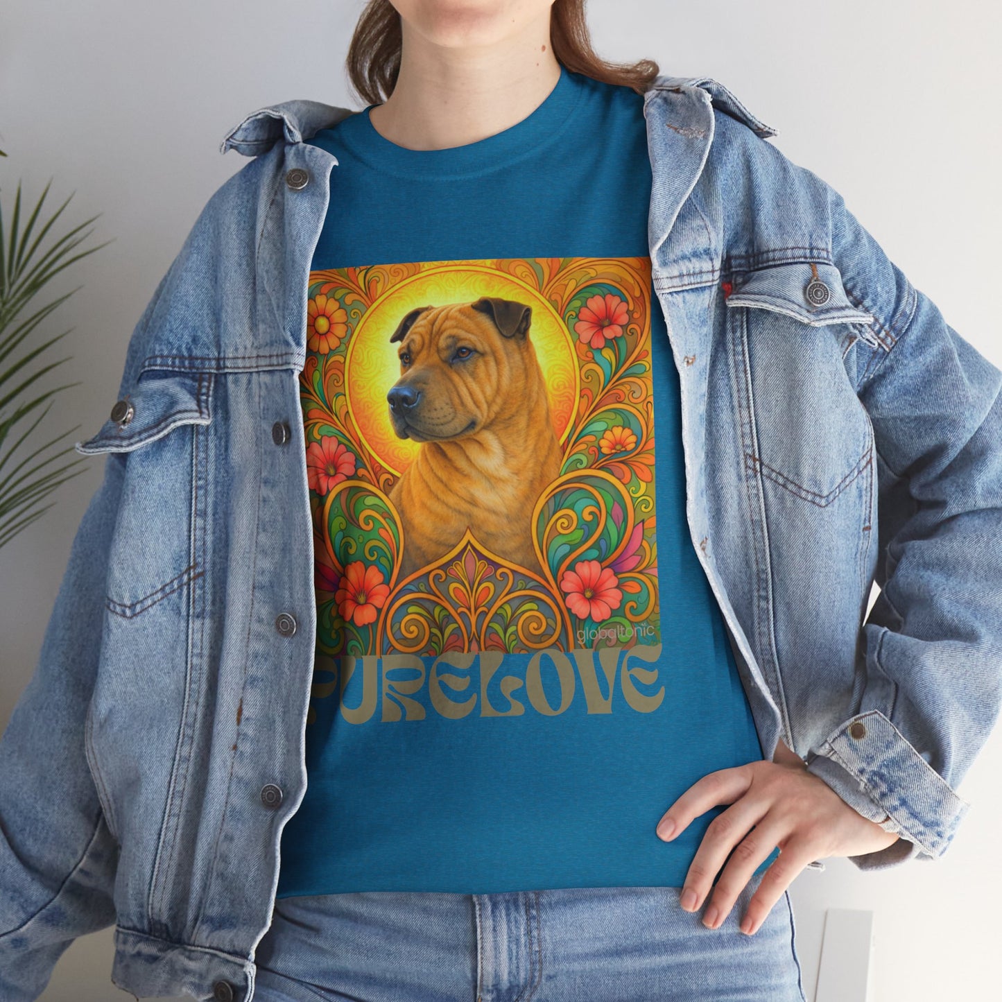 Shar Pei Vintage Graphic T-Shirt – Unisex Cotton Tee for Dog Lovers