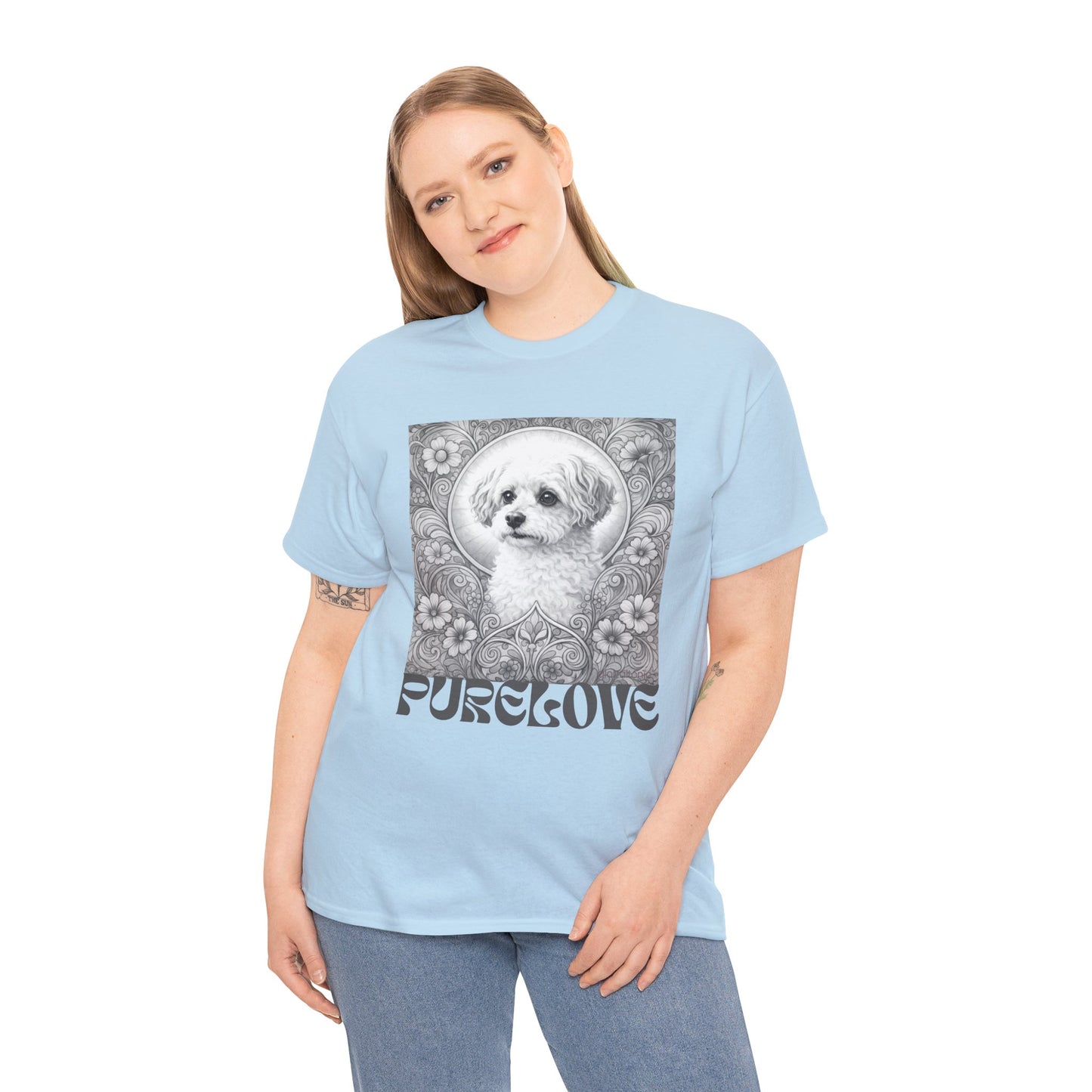 Foxypoo (Foodle) Vintage Graphic T-Shirt – Unisex Cotton Tee for Dog Lovers (Black & White)