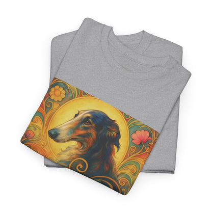 Borzoi Vintage Graphic T-Shirt – Unisex Cotton Tee for Dog Lovers