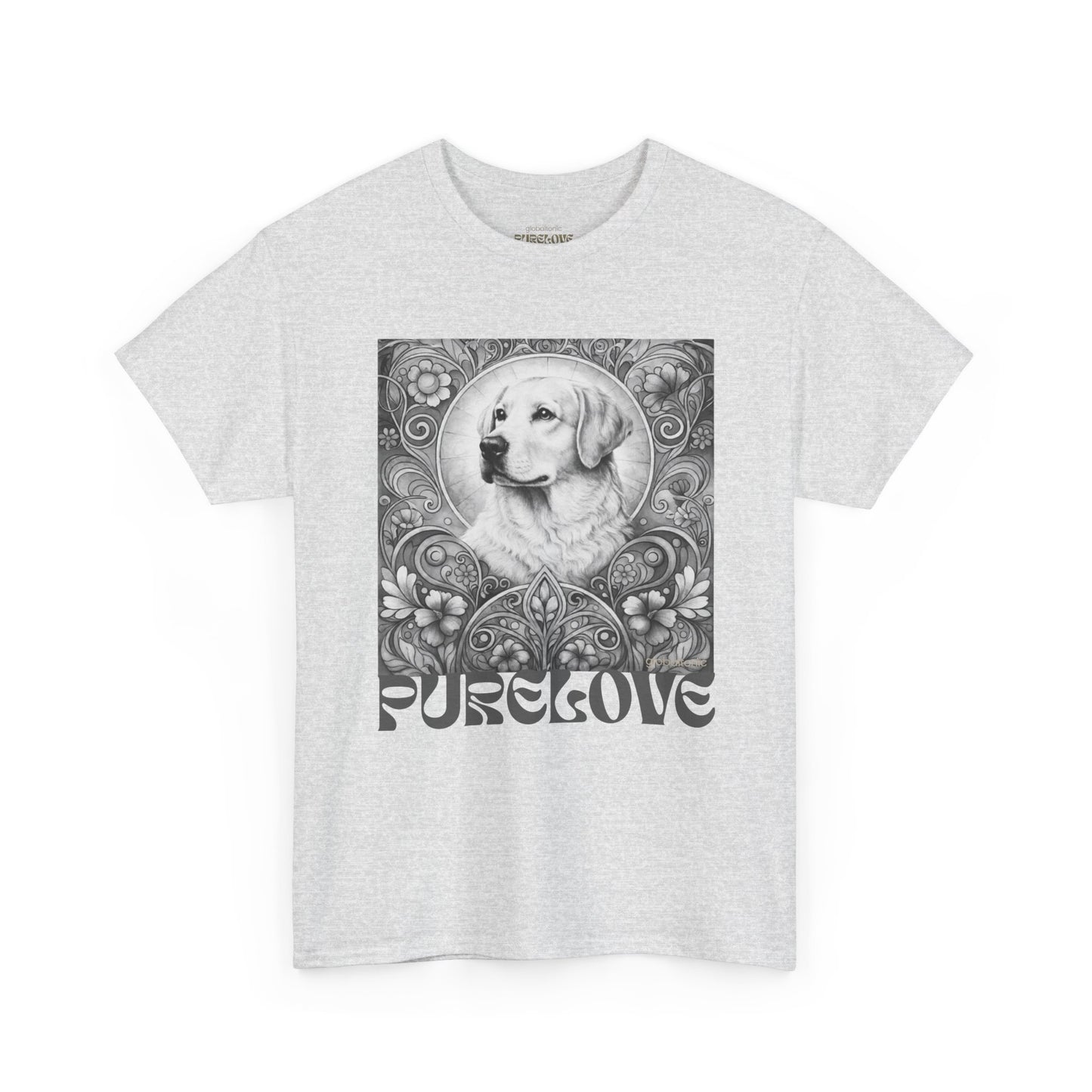 Labrador Vintage Unisex Cotton Tee for Dog Lovers (Black & White)