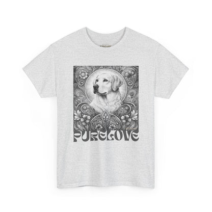Labrador Vintage Unisex Cotton Tee for Dog Lovers (Black & White)