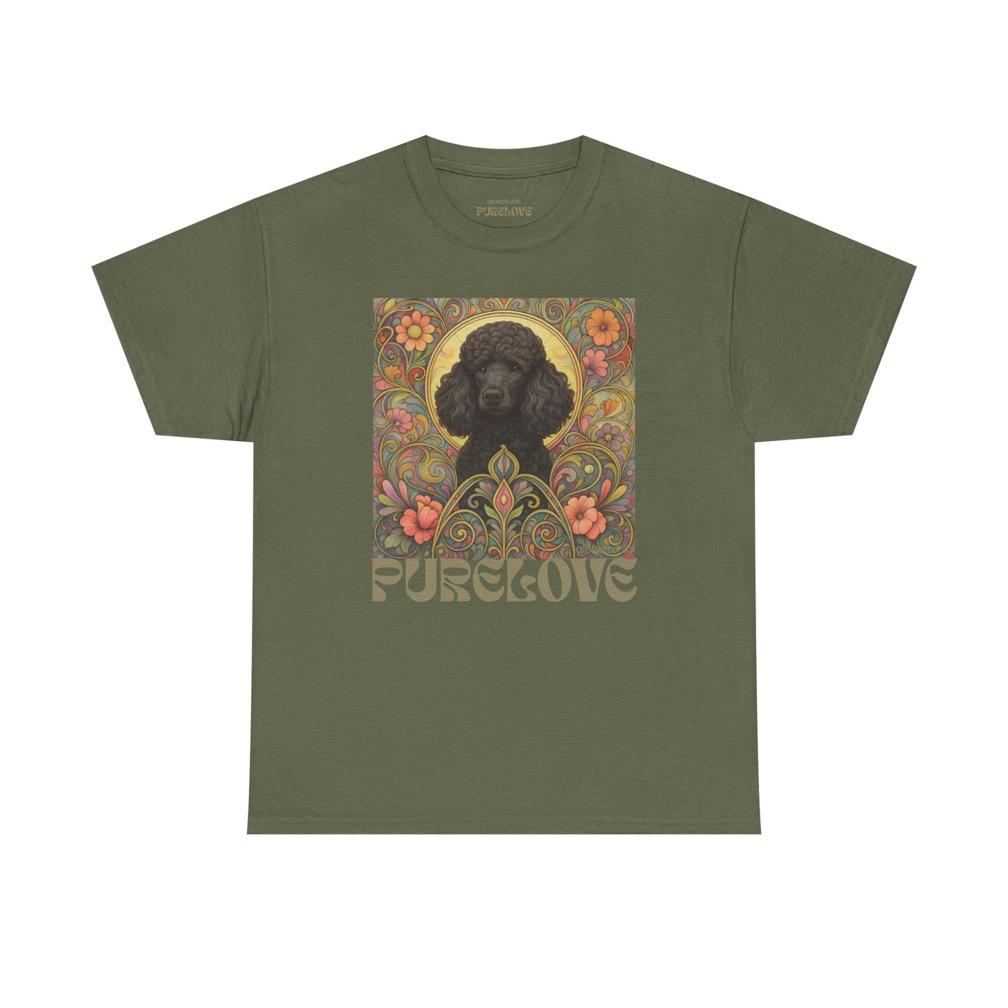 Black Poodle Vintage Graphic T-Shirt – Unisex Cotton Tee for Dog Lovers