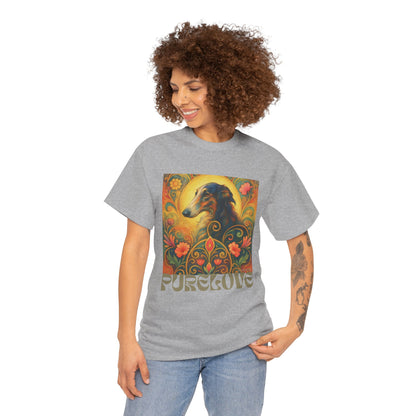 Borzoi Vintage Graphic T-Shirt – Unisex Cotton Tee for Dog Lovers