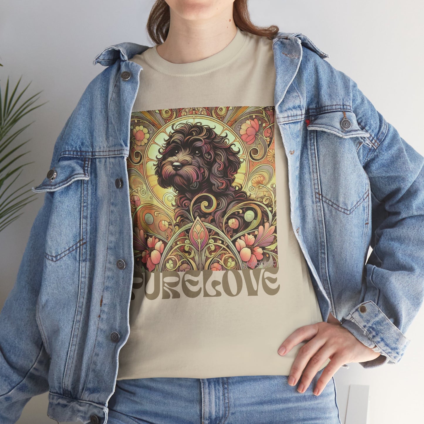 Black Cavapoo (Cavoodle) Vintage Graphic T-Shirt – Unisex Cotton Tee for Dog Lovers