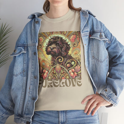 Black Cavapoo (Cavoodle) Vintage Graphic T-Shirt – Unisex Cotton Tee for Dog Lovers