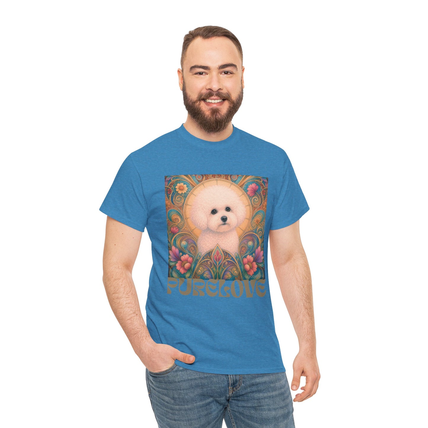 Bichon Frise Vintage Graphic T-Shirt – Unisex Cotton Tee for Dog Lovers
