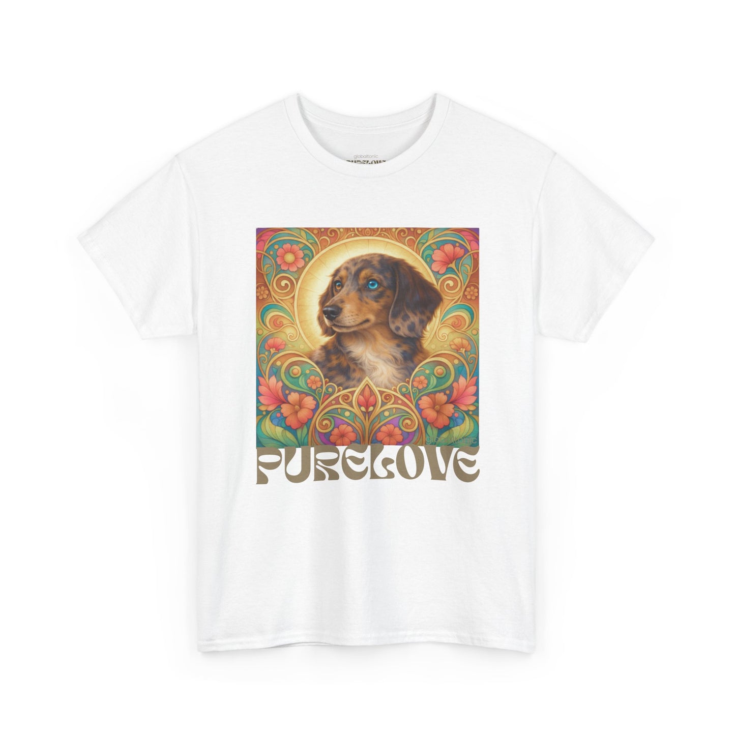 Dachshund Merle Wirehaired Vintage Unisex Cotton Tee for Dog Lovers