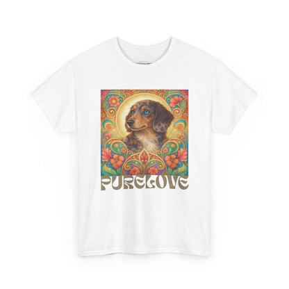 Dachshund Merle Wirehaired Vintage Unisex Cotton Tee for Dog Lovers