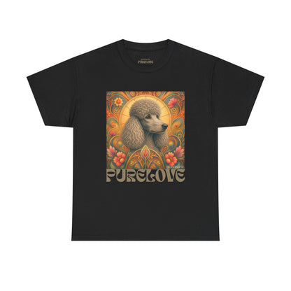 Poodle Grey Vintage Graphic T-Shirt – Unisex Cotton Tee for Dog Lovers