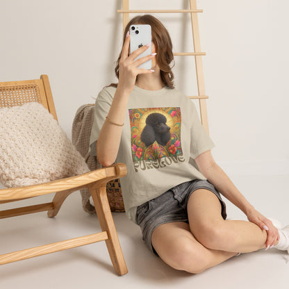 Poodle Black Vintage Graphic T-Shirt – Unisex Cotton Tee for Dog Lovers