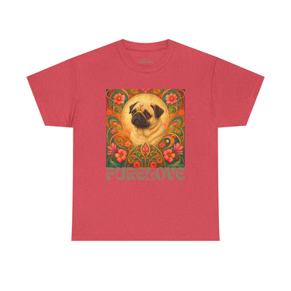 Pug Tan Vintage Graphic T-Shirt – Unisex Cotton Tee for Dog Lovers