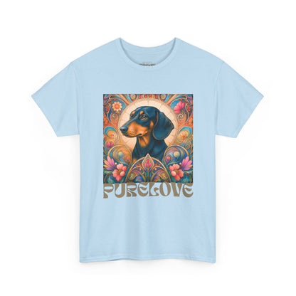 Dachshund Black Tan Vintage Graphic T-Shirt – Unisex Cotton Tee for Dog Lovers