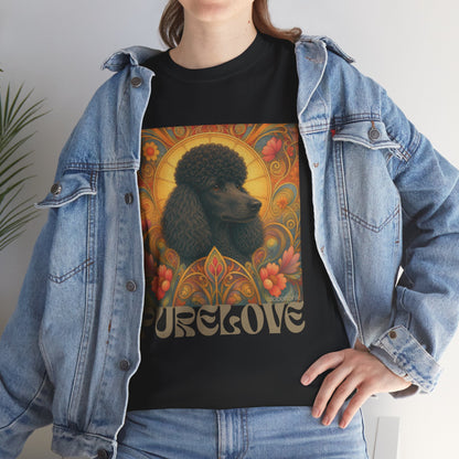 Poodle Black Vintage Graphic T-Shirt – Unisex Cotton Tee for Dog Lovers