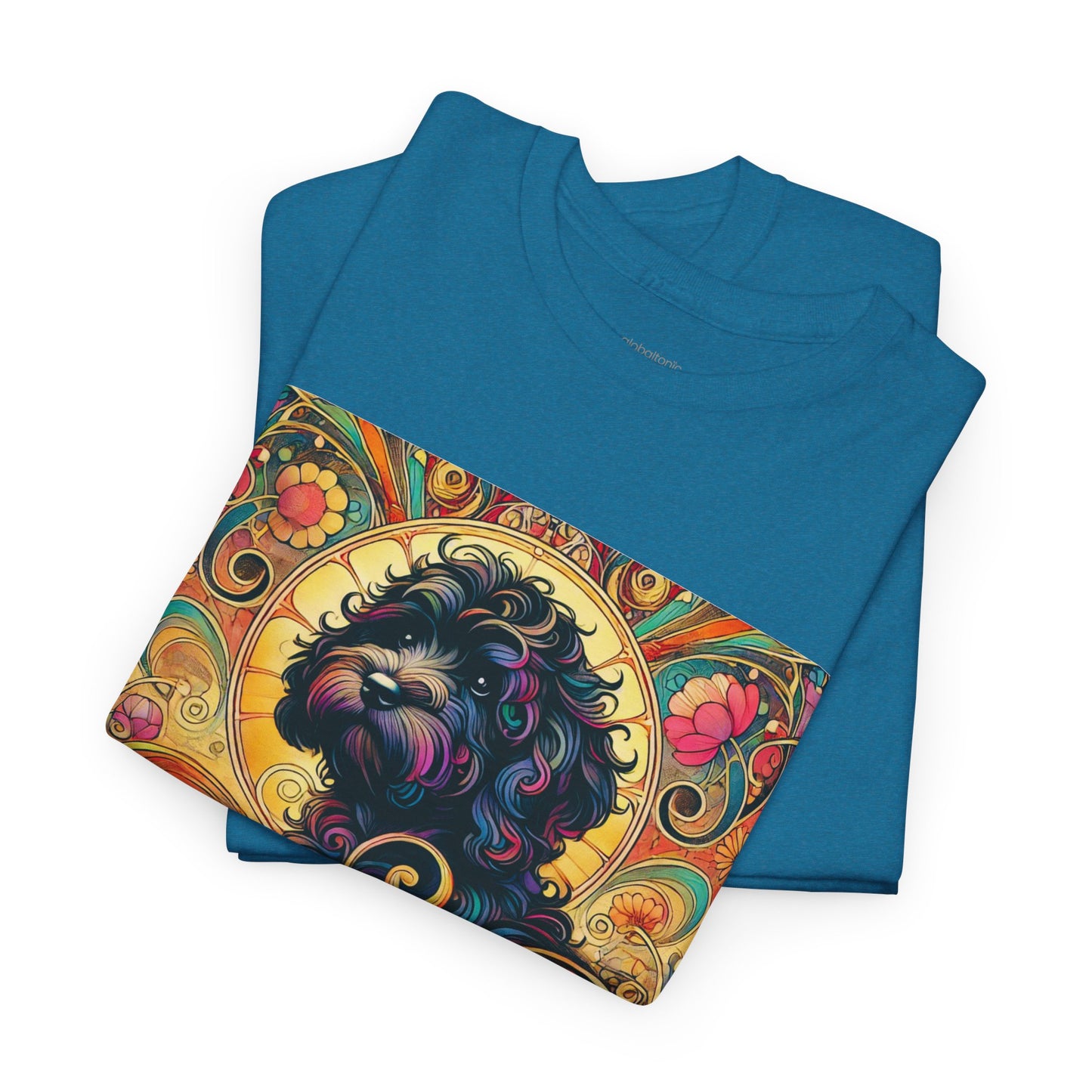 Black Cavapoo (Cavoodle) Vintage Graphic T-Shirt – Unisex Cotton Tee for Dog Lovers