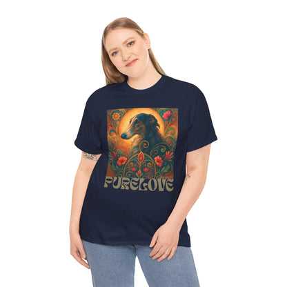 Borzoi Vintage Graphic T-Shirt – Unisex Cotton Tee for Dog Lovers