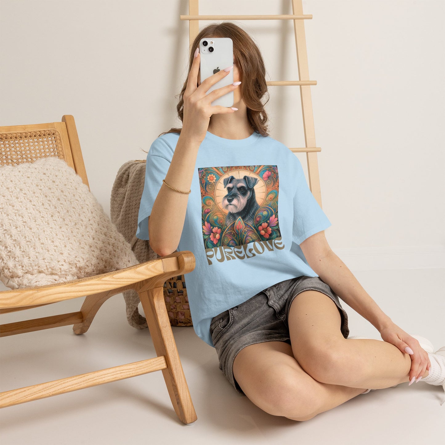 Schnauzer Vintage Graphic T-Shirt – Unisex Cotton Tee for Dog Lovers