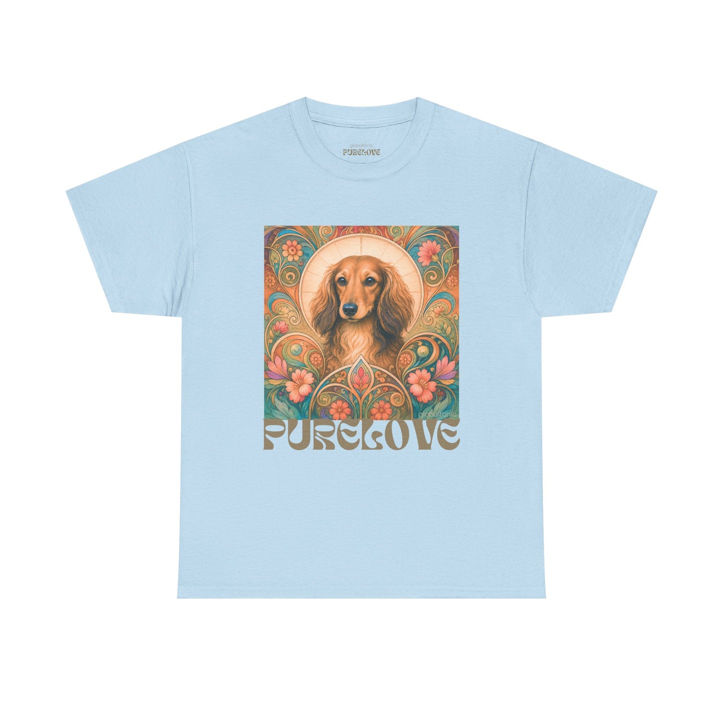 Dachshund Tan Longhair Vintage Graphic T-Shirt – Unisex Cotton Tee for Dog Lovers