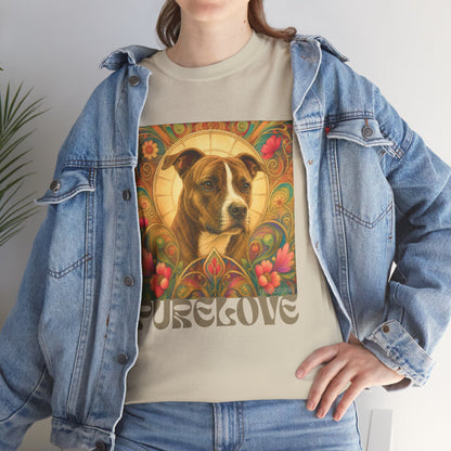 Staffy (Coco) Bull Terrier Vintage Unisex Cotton Tee for Dog Lovers