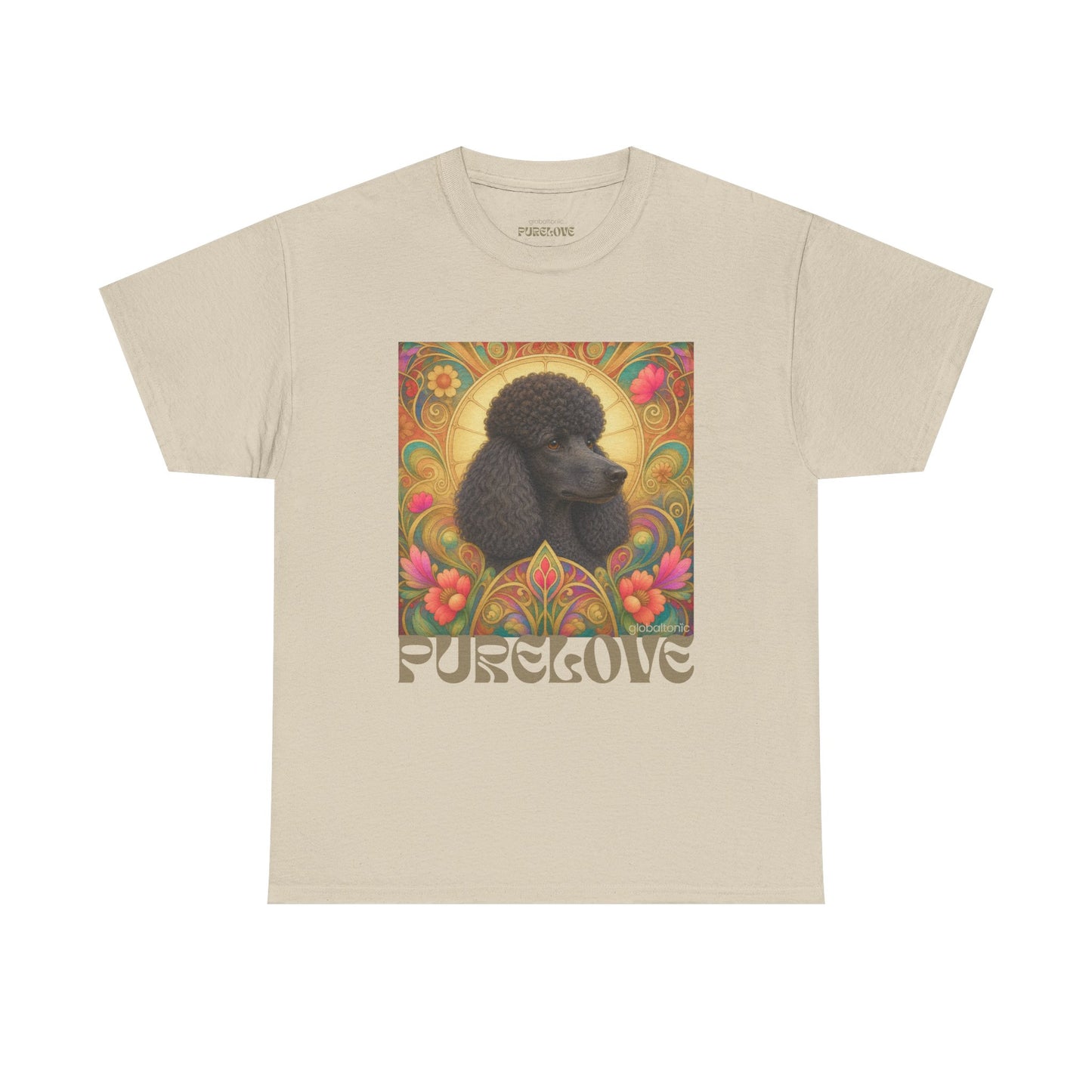 Poodle Black Vintage Graphic T-Shirt – Unisex Cotton Tee for Dog Lovers