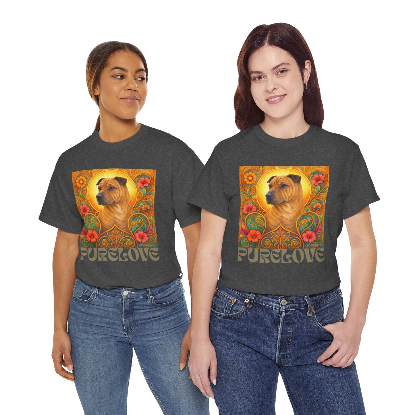 Shar Pei Vintage Graphic T-Shirt – Unisex Cotton Tee for Dog Lovers