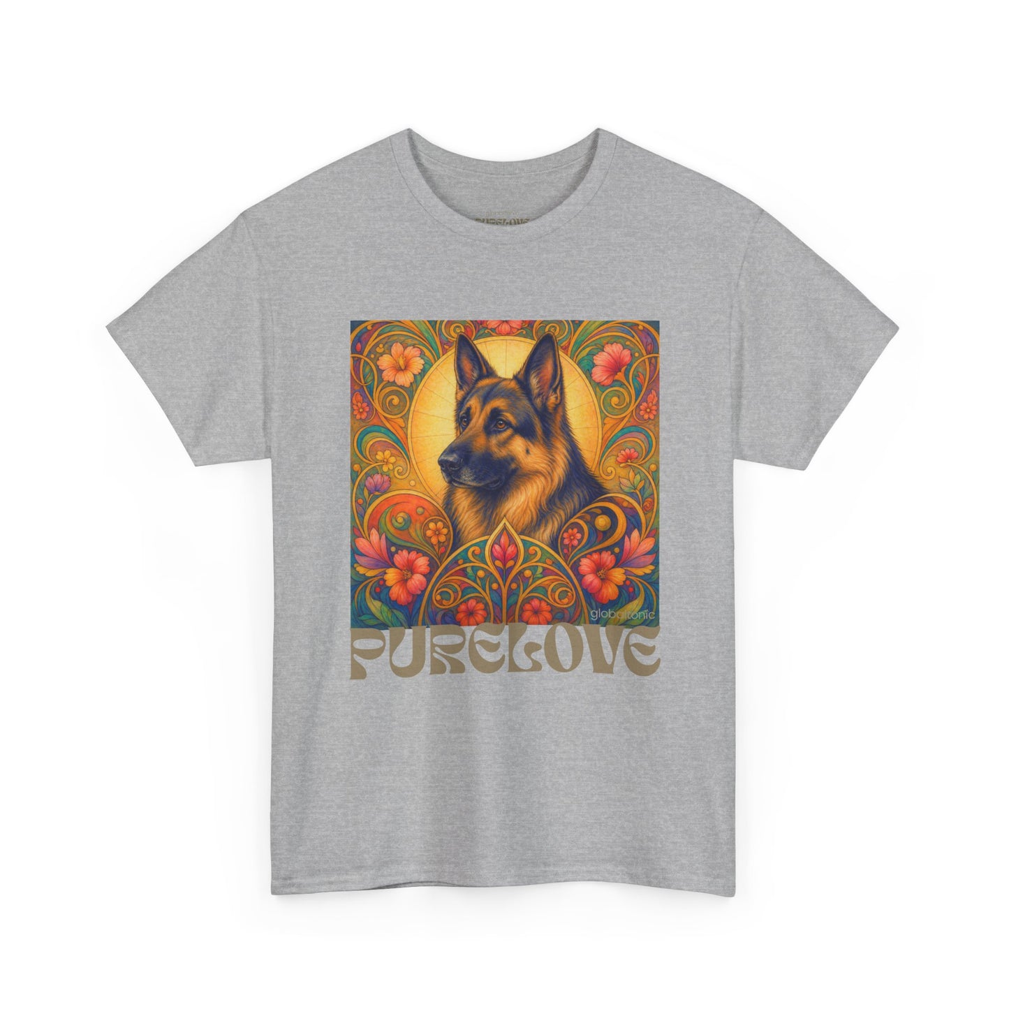 German Shepherd Vintage Graphic T-Shirt – Unisex Cotton Tee for Dog Lovers