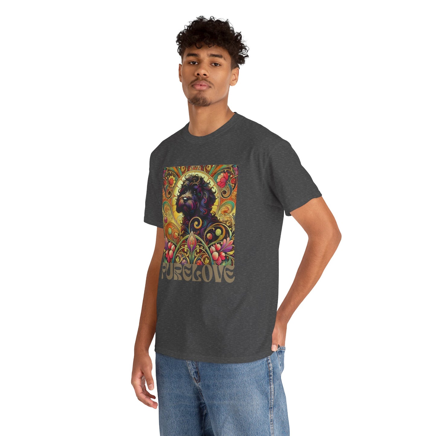 Black Cavapoo (Cavoodle) Vintage Graphic T-Shirt – Unisex Cotton Tee for Dog Lovers