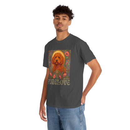 Red Cockapoo (Spoodle) Vintage Graphic T-Shirt – Unisex Cotton Tee for Dog Lovers