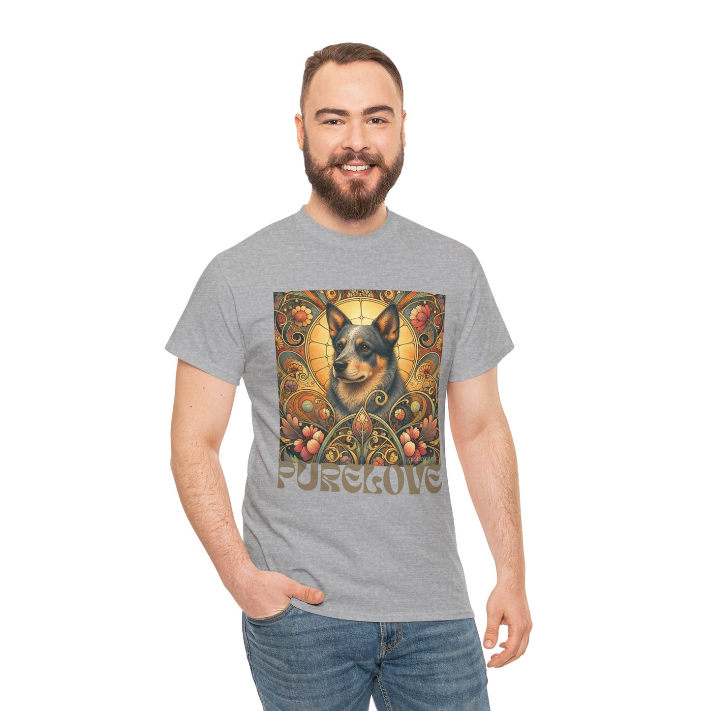Australian Blue Heeler Vintage Graphic T-Shirt – Unisex Cotton Tee for Dog Lovers