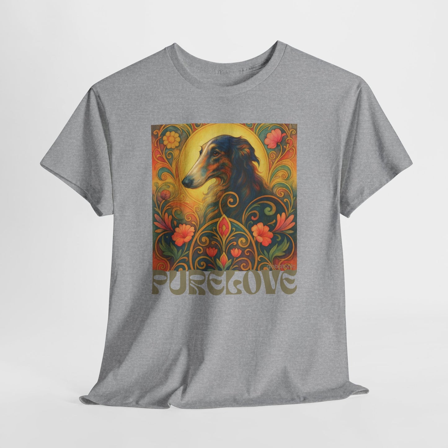 Borzoi Vintage Graphic T-Shirt – Unisex Cotton Tee for Dog Lovers