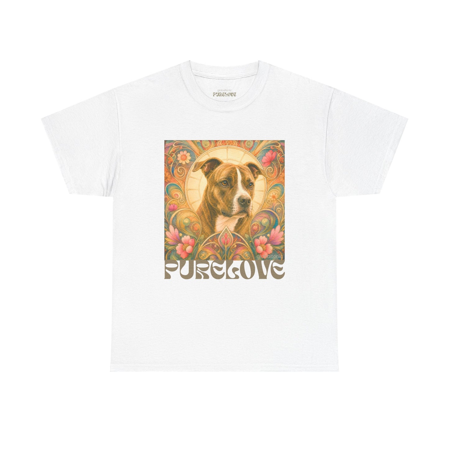 Staffy (Coco) Bull Terrier Vintage Unisex Cotton Tee for Dog Lovers