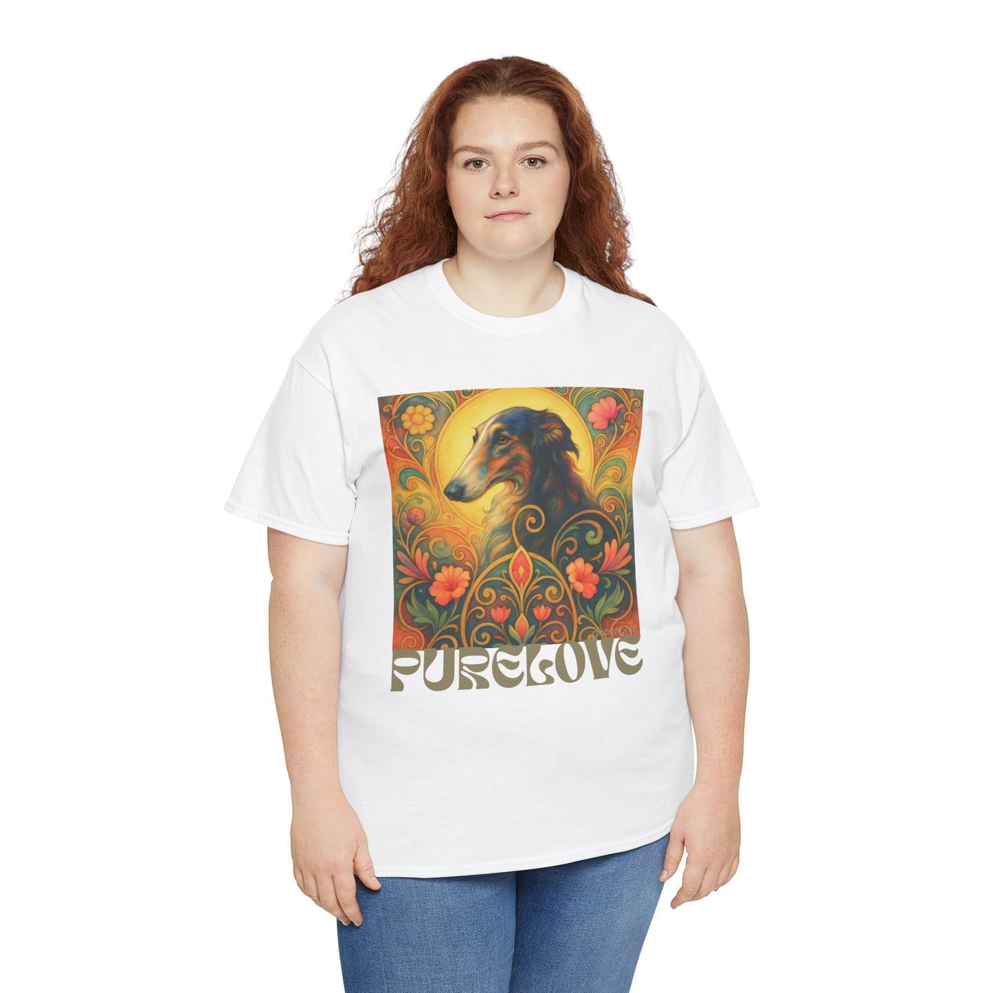 Borzoi Vintage Graphic T-Shirt – Unisex Cotton Tee for Dog Lovers
