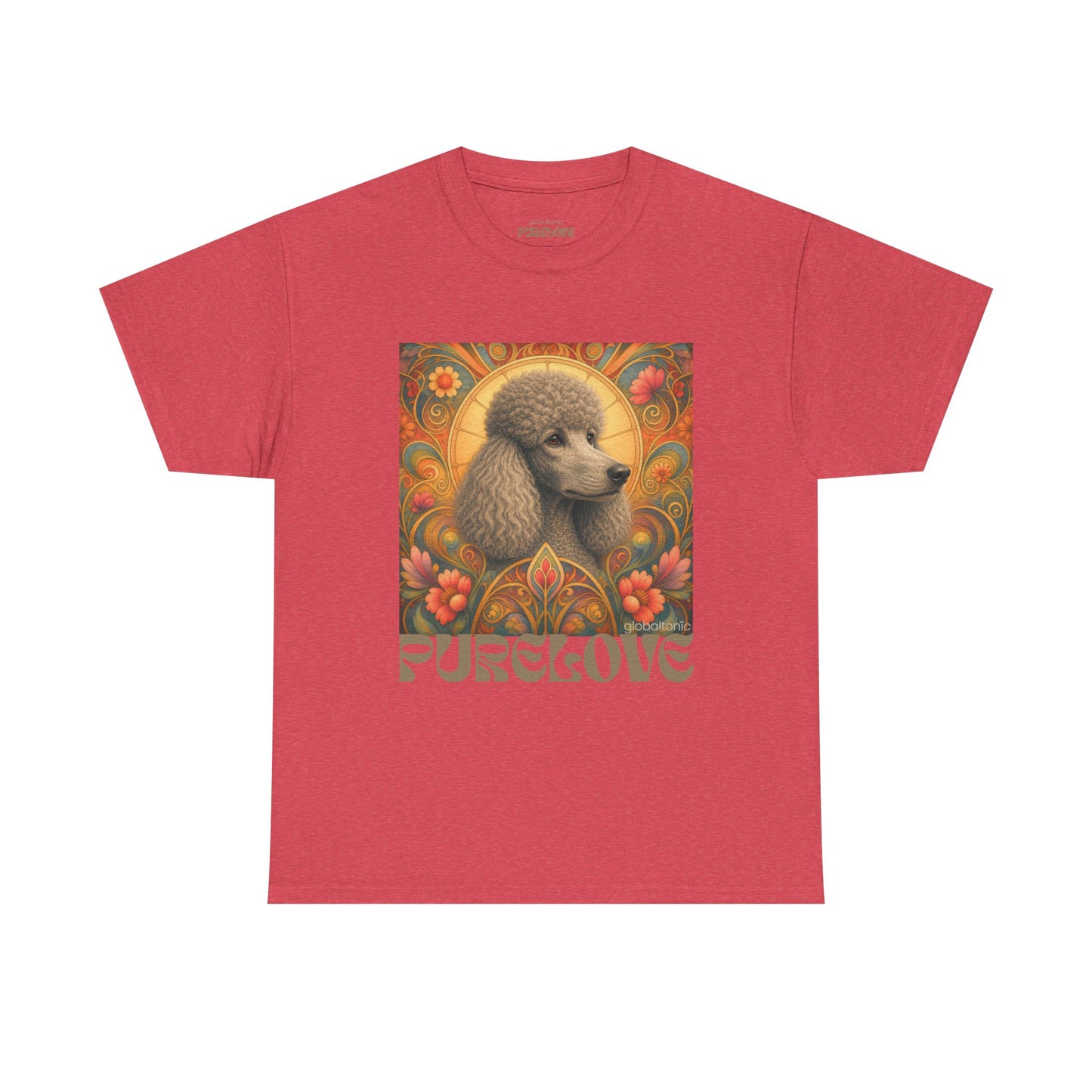 Poodle Grey Vintage Graphic T-Shirt – Unisex Cotton Tee for Dog Lovers