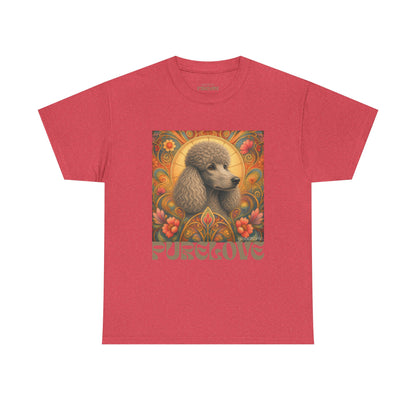 Poodle Grey Vintage Graphic T-Shirt – Unisex Cotton Tee for Dog Lovers