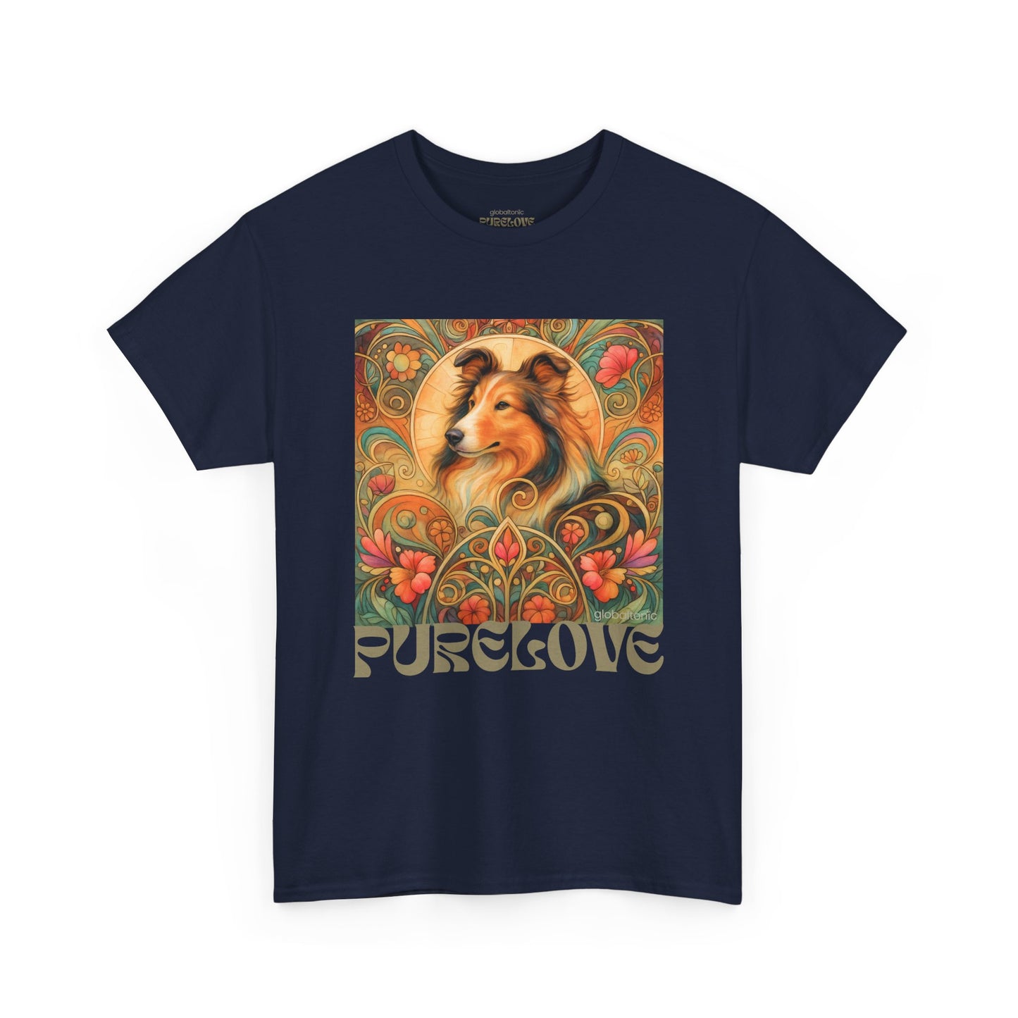 Collie Vintage Graphic T-shirt - Unisex Cotton Tee for Dog Lovers