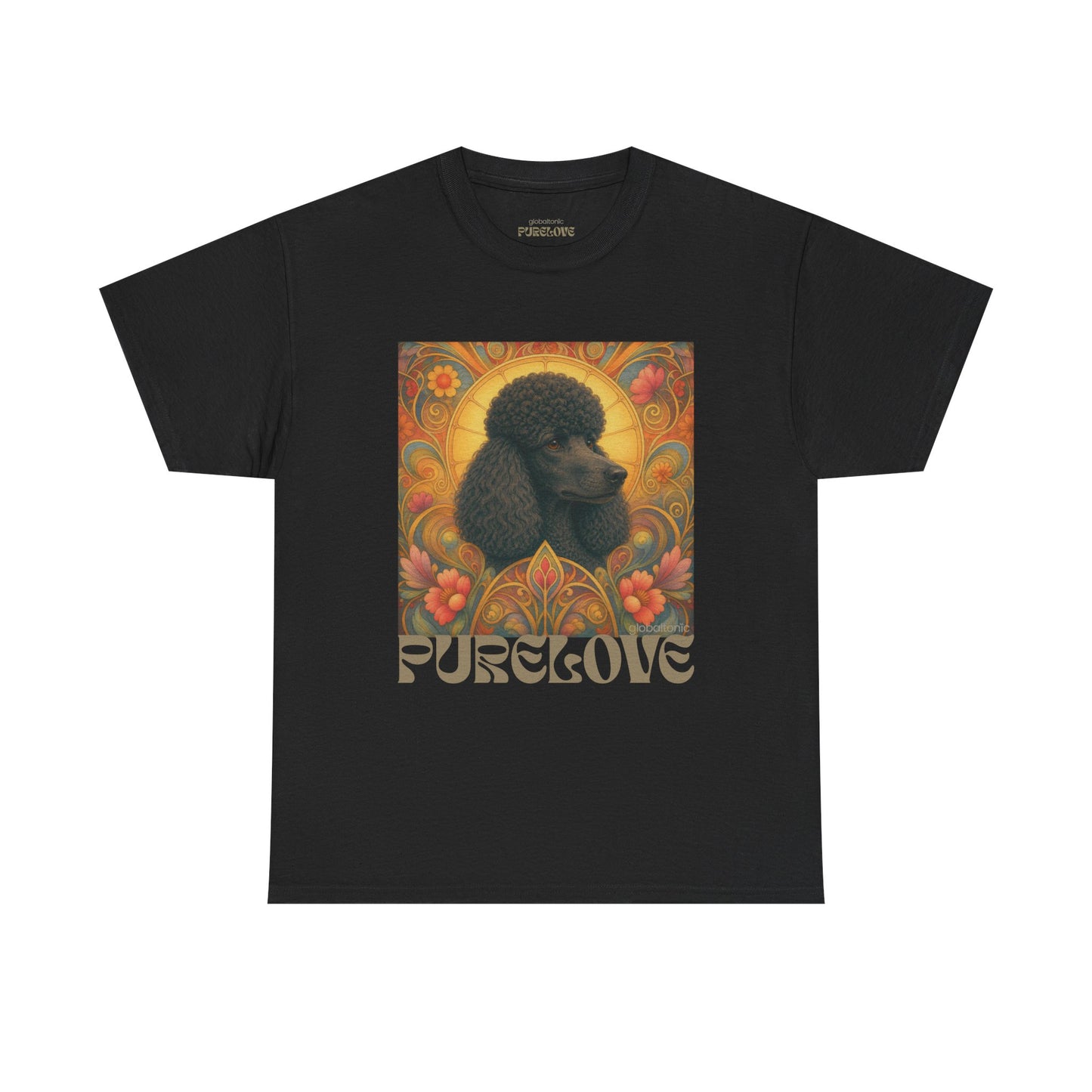 Poodle Black Vintage Graphic T-Shirt – Unisex Cotton Tee for Dog Lovers