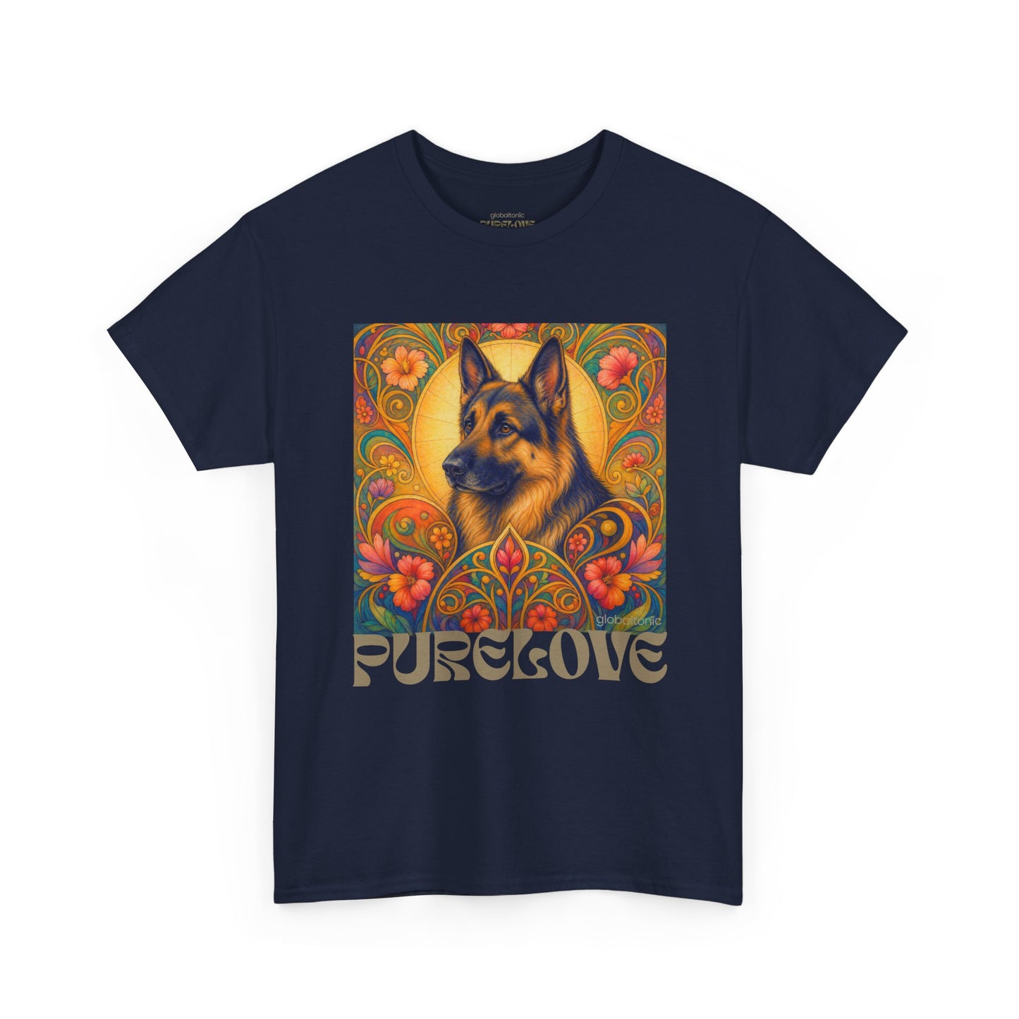 German Shepherd Vintage Graphic T-Shirt – Unisex Cotton Tee for Dog Lovers