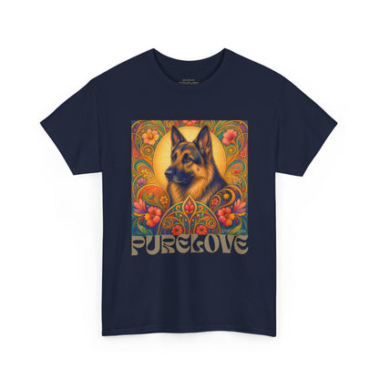 German Shepherd Vintage Graphic T-Shirt – Unisex Cotton Tee for Dog Lovers