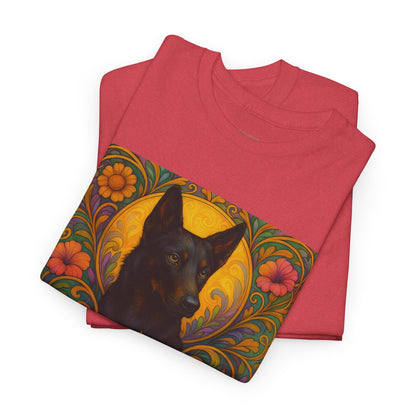 Black Kelpie Vintage Graphic T-Shirt – Unisex Cotton Tee for Dog Lovers