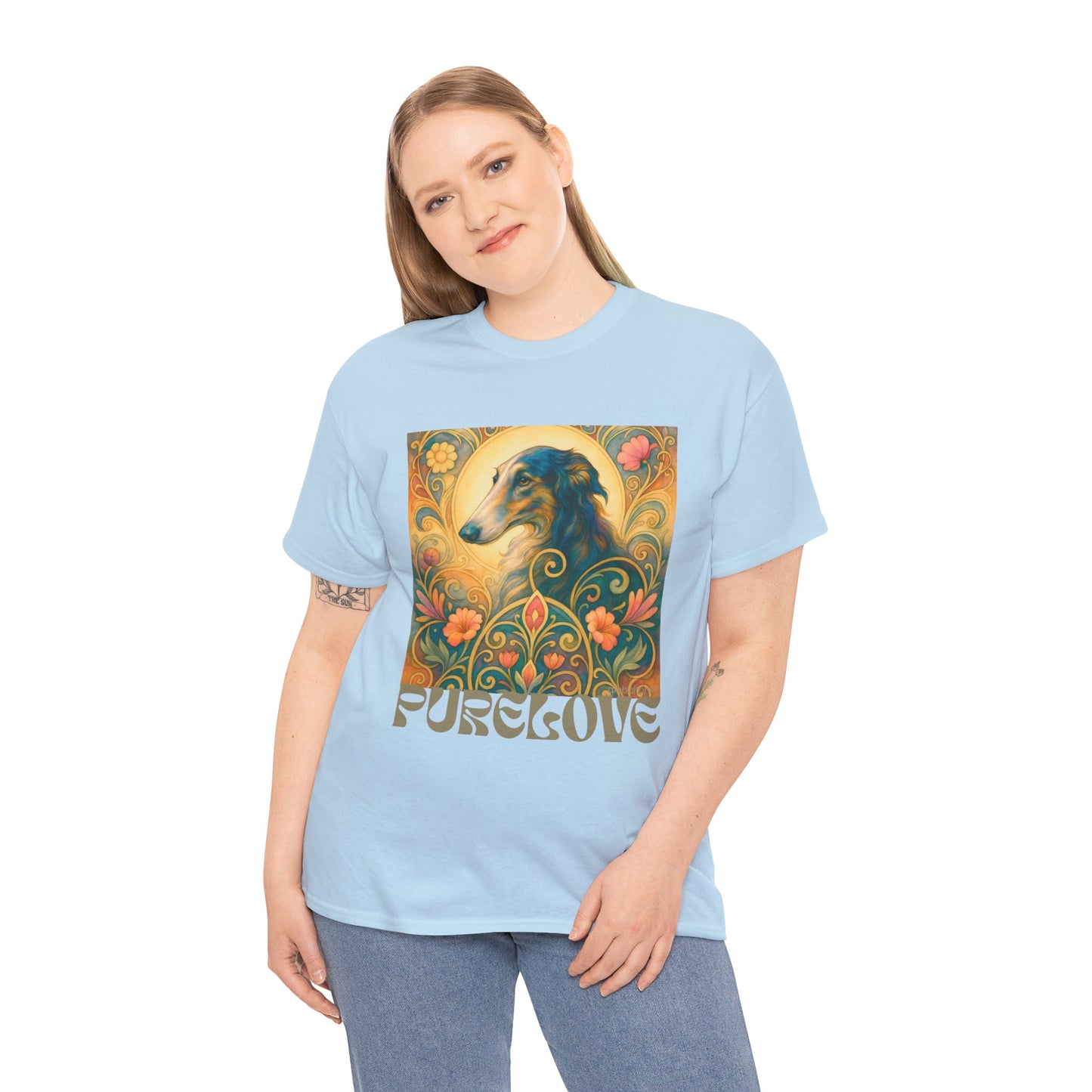 Borzoi Vintage Graphic T-Shirt – Unisex Cotton Tee for Dog Lovers