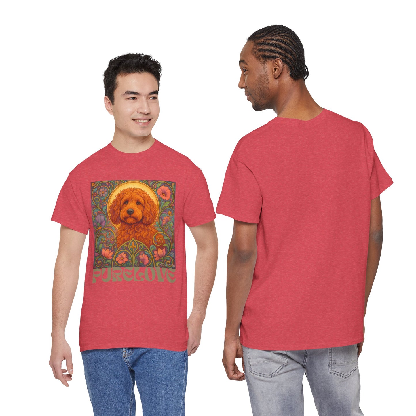 Red Cockapoo (Spoodle) Vintage Graphic T-Shirt – Unisex Cotton Tee for Dog Lovers