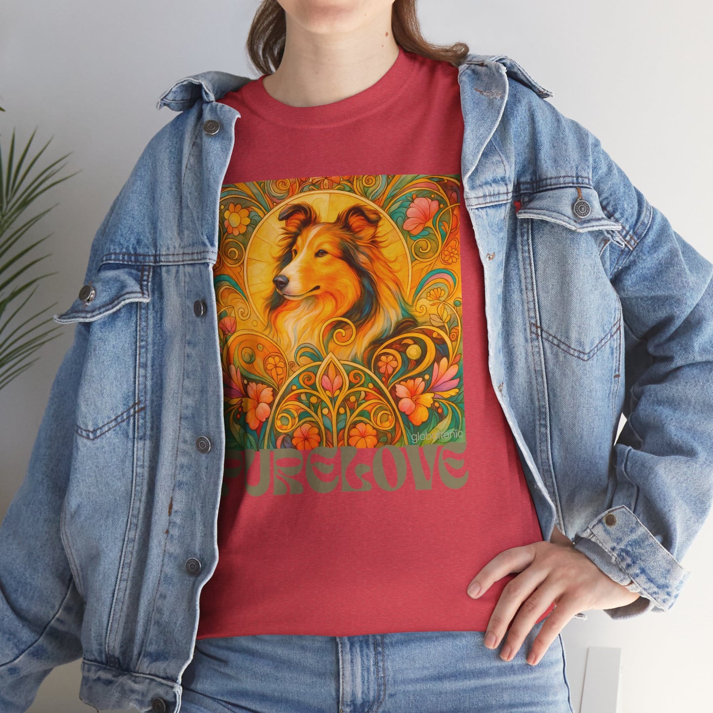 Collie Vintage Graphic T-shirt - Unisex Cotton Tee for Dog Lovers