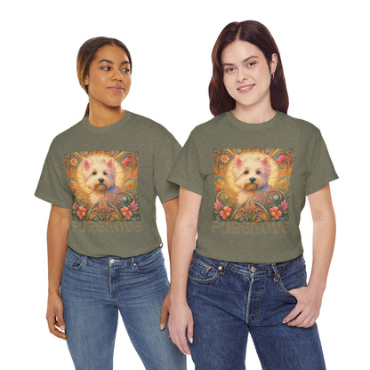 West Highland Terrier (Westie) Vintage Graphic T-Shirt – Unisex Cotton Tee for Dog Lovers